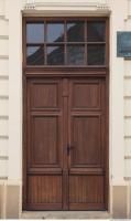 Photo Texture of Doors Double Wooden